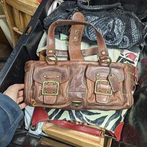 Brown Leather Coach Purse